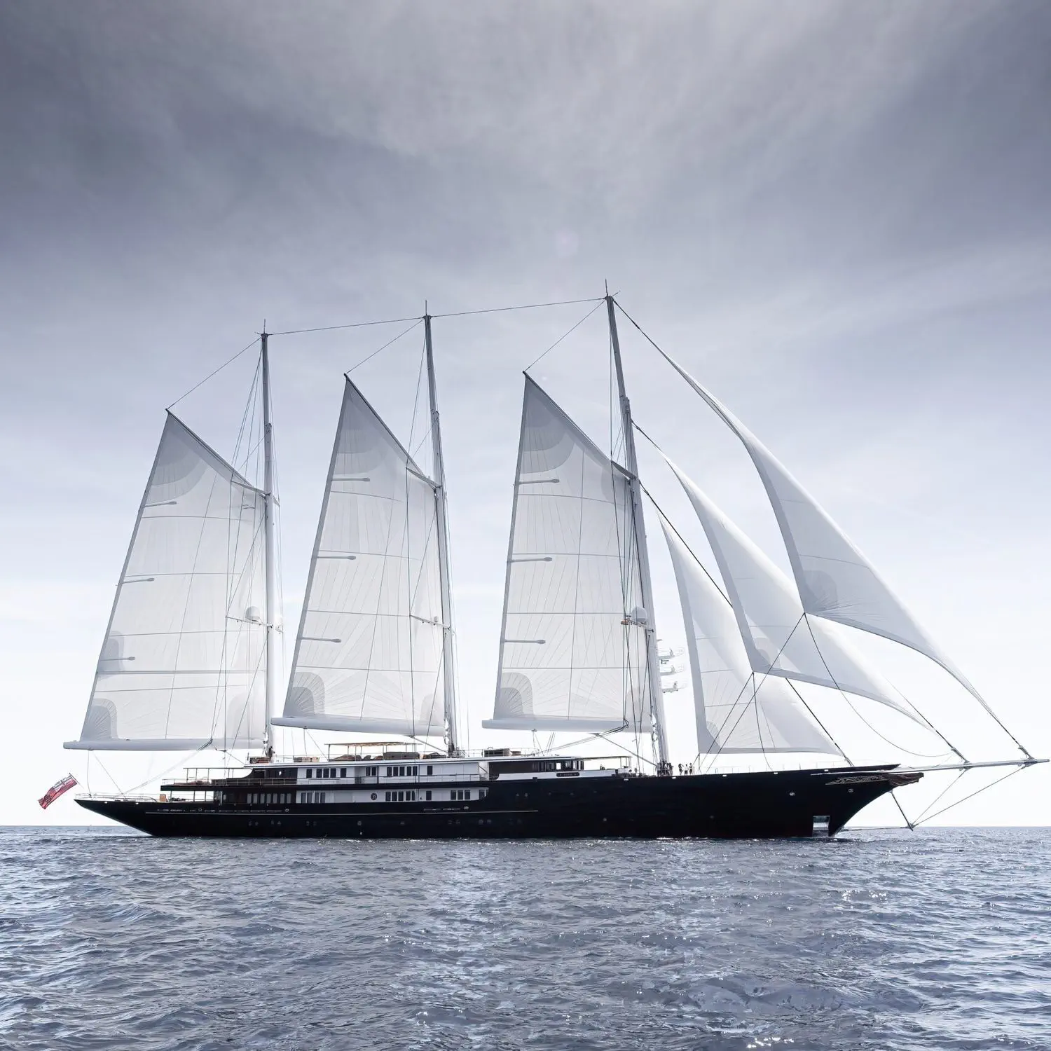 巡游超级帆船游艇- KORU - Oceanco - 尾部开放式/ 补助帆桁/ 三桅式
