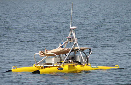 auv无缆水下机器人声纳 / 用于水深测量研究 / 侧面扫描式