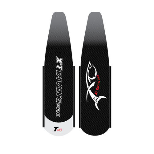 潜水射鱼脚蹼 - T4 normal - Xt Diving Pro - 碳纤 / 拟合 / 黑色