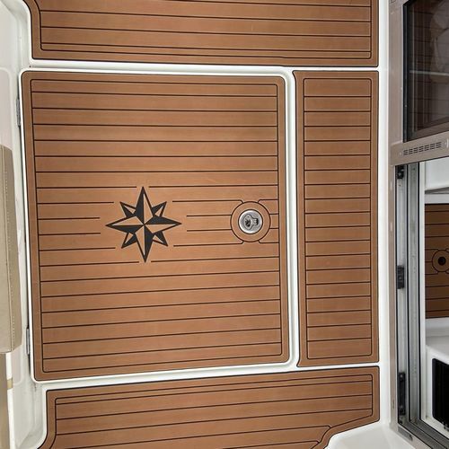 防滑甲板保护层 - Deckfab - 驾驶舱内装 / 合成柚木 / 柚木表面