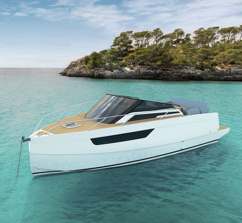 舷外舱房游艇 - M8 - Nuva Yachts - 双引擎 / 开放式 / 日光浴