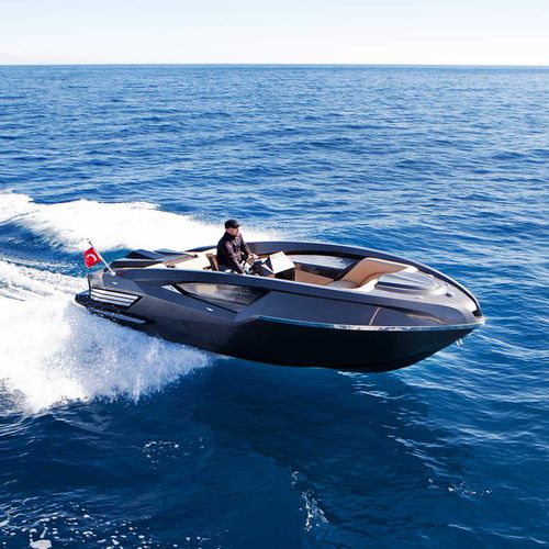 舷内敞开艇 - SPEED 22 - BadilliYatcilik Ve Yat Malzemeleri Tas Tür. San. Ve Tic. Ltd. Stl. - 中央控制台 / 快速 / 日光浴