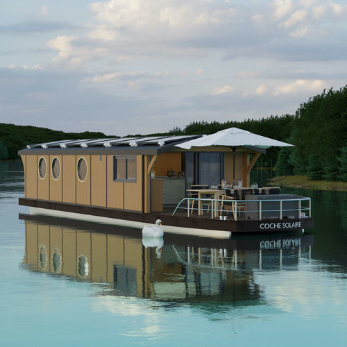 双体船船屋 - COCHE SOLAIRE - META YACHTS - 舷内 / 电动 / 2舱