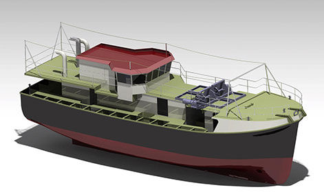 金枪鱼捕捞船专业船 - Chokka  - Sachal Shipyard - 舷内