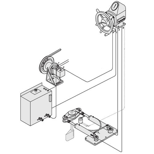 船舶转向系统 - DPS130S - D-I INDUSTRIAL CO.,LTD. - 液压 / 辅助
