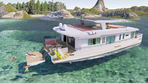 机动双体游艇 - 66 (20mt) - Maison Marine Yachts - 巡游 / 硬顶 / 飞桥