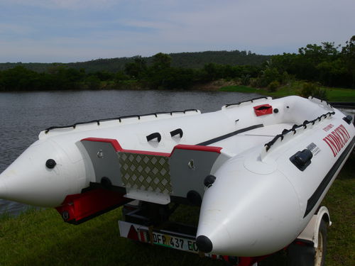 双体船充气艇 - 4.1m Aquacat - Aquarius Inflatables - 舷外 / 半硬式 / 开放式