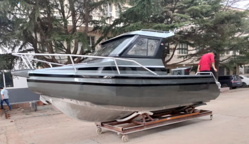 舷外休闲钓鱼船 - LEADER 588 - Qingdao Allheart Marine Co., Ltd. - 舵手室 / 最多容纳 6 人 / 柚木甲板