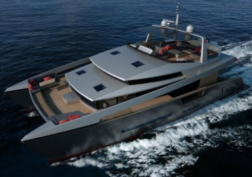 机动双体游艇 - PANAMA 62 - Alumarine Shipyard - 巡游 / 飞桥 / 排水船体