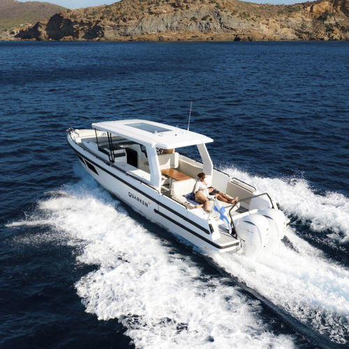 舷外快艇 - 35 Grand Tourer - QUARKEN Boats - 双引擎 / 开放式 / 软顶