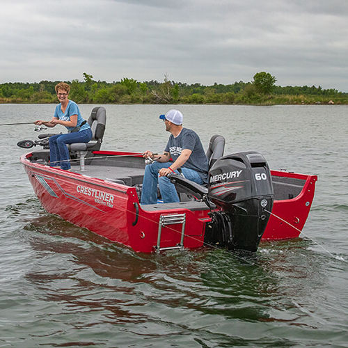 舷外海湾游艇 - 1750 PRO TILLER  - Crestliner - 钓鱼运动 / 铝制 / 最多容纳 6 人
