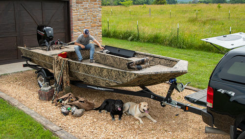 舷外运动钓鱼船 - Roughneck 2070 Waterfowl Tiller - Lowe - 开放式 / 钓鱼运动 / 追踪