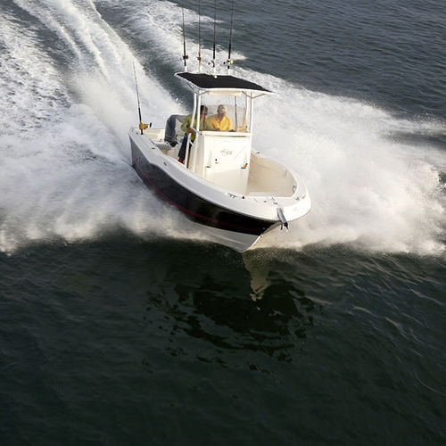 舷外敞开艇 - 200 CC OB - Striper Boats - 钓鱼运动 / 最多容纳 8 人 / T形顶篷
