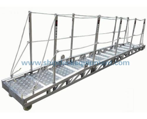 船舶舷梯 - ISO 7061 - Zhongyuan Ship Machinery Manufacture (Group) Co., - 手动 / 铝制 / 带有扶手