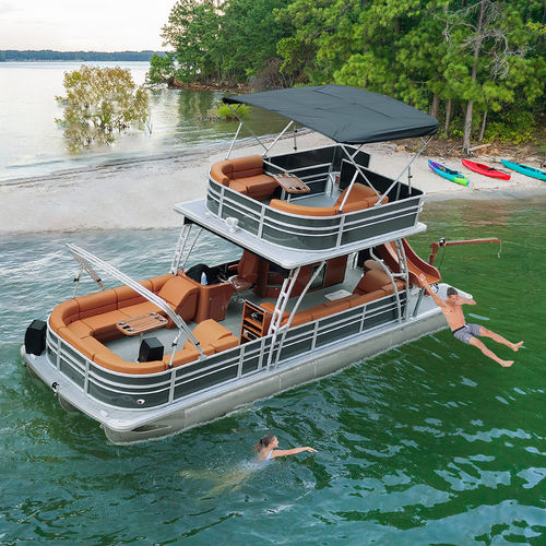 舷外浮桥船 - series-30f - Kinocean® Boat - 双引擎 / 三重管 / 双露台甲板