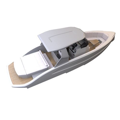 舷内敞开艇 - 28 Touring - Macan Boats srl - 柴油 / 中央控制台 / 游览