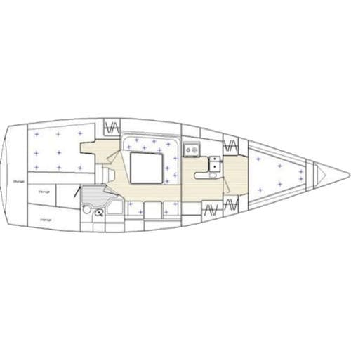 巡游帆船 - 36 DS - Nautisch Centrum Delfzijl - 1舱