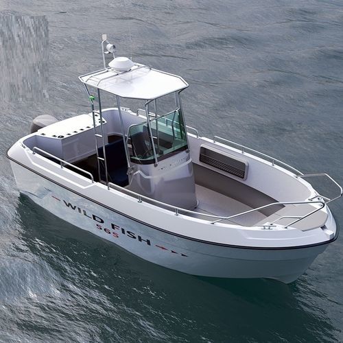 舷外敞开艇 - Wild 565 - Boatbuilding Motor Yacht Sp. Z o.o. - 半硬式 / 中央控制台 / 钓鱼运动