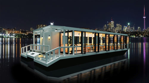 双体船船屋 - TANNA - EGO Floating Inc. - 舷内 / 双引擎 / 双露台甲板
