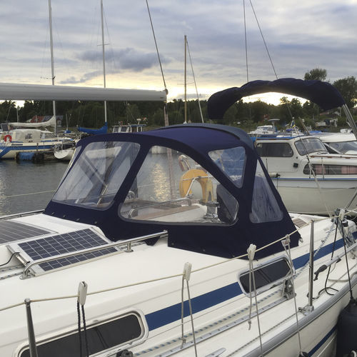 帆船敞篷顶篷 - Bavaria 31 - KAPELL ANNAT - 用于驾驶舱 / 不锈钢结构 / 蓝色