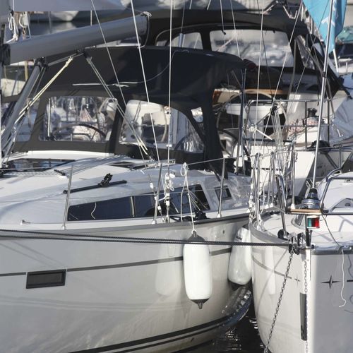 帆船敞篷顶篷 - Bavaria 37 - KAPELL ANNAT - 用于驾驶舱 / 不锈钢结构 / 黑色