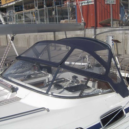 帆船敞篷顶篷 - Bavaria 39 - KAPELL ANNAT - 用于驾驶舱 / 不锈钢结构 / 蓝色