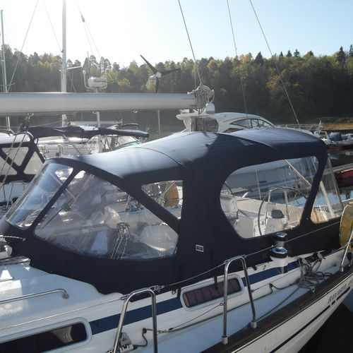 帆船敞篷顶篷 - Bavaria 44 - KAPELL ANNAT - 用于驾驶舱 / 不锈钢结构 / 蓝色