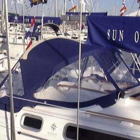 帆船敞篷顶篷 - Sun Odyssey 32.2 - KAPELL ANNAT - 用于驾驶舱 / 不锈钢结构 / 蓝色