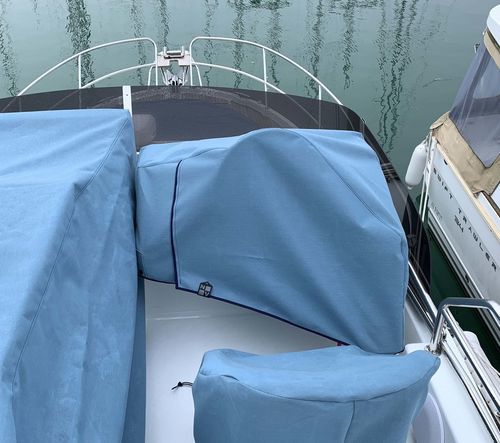 船用防雨套 - Beneteau Antares 11 OB FLY - KAPELL ANNAT - 控制台 / 蓝色