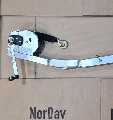 船用吊艇架 - HD-Telescope - NORDAV - NORWEGIAN SWIVEL DAVIT SYSTEM - 手动 / 不锈钢 / 铝制