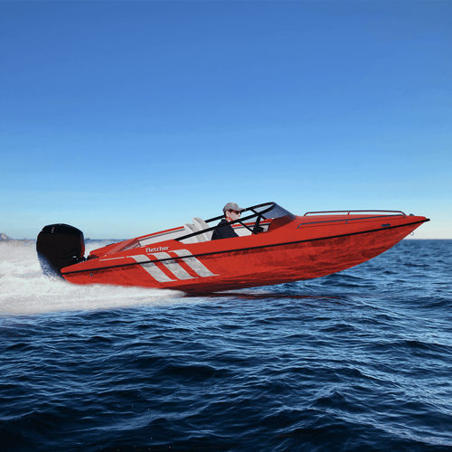 舷外小快艇 - 14 GTO - Fletcher Boats - 双控制台 / 开放式 / 滑水