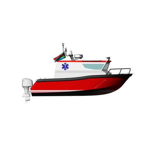 救护船专业船 - Seasaver 7.5 - KND Naval Design - 舷外 / 铝制 / 刚性船体