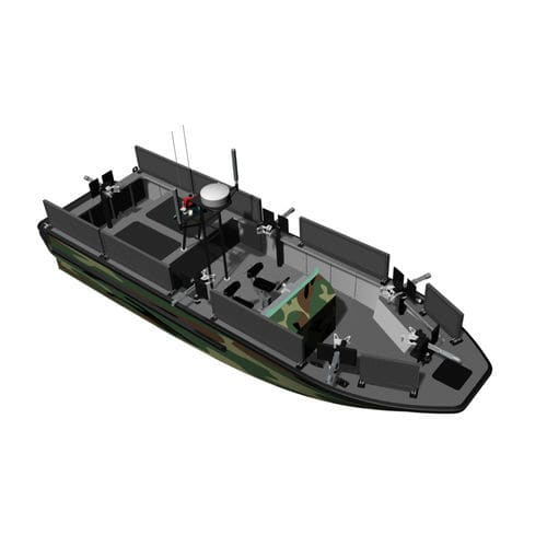 巡逻艇专业船 - SHADOWHAWK 10 RR - KND Naval Design - 舷内喷水式推进器 / 铝制 / 刚性船体