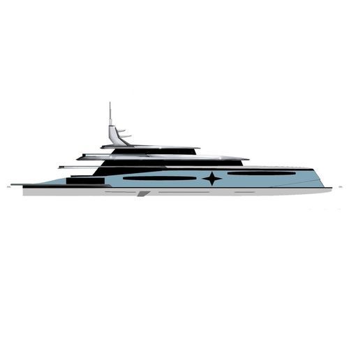 巡游巨型游艇 - 75m - Brythonic Yachts - 铝制 / 带直升机降落坪