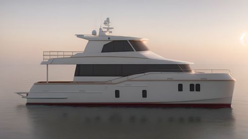 机动双体游艇 - 21m - Brythonic Yachts - 巡游 / 封闭飞桥 / 4舱