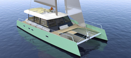 双体帆船 - NAVIS DAY CHARTER 60 - NAVIS LR - 飞桥 / 玻璃纤维 / 半定制