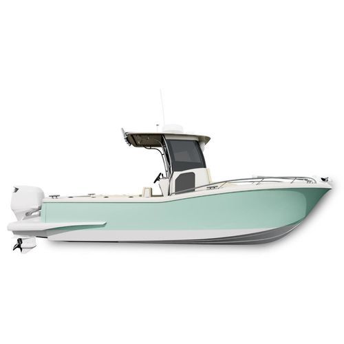 钓鱼运动敞开艇 - T250 VMax - Tuccoli - Technology Boats - 舷外 / 中央控制台 / 日光浴