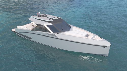 舷内快艇 - 42  - Alium Yachts - 双引擎 / 滑行船身 / 硬顶