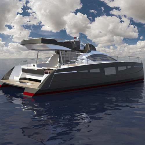 双体快艇 - C-Cat 40 PWR - Comar Yachts - 舷内 / 双引擎 / 飞桥