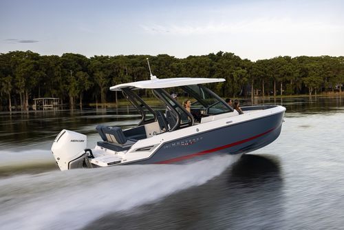 舷外小快艇 - ELITE 25 OB - Monterey Boats - 开放式 / 中央控制台 / 日光浴