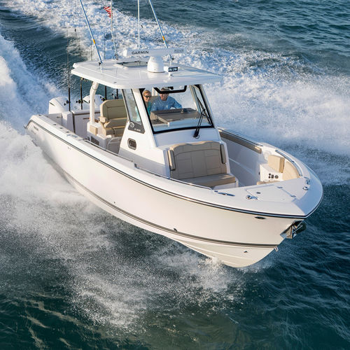舷外敞开艇 - S 328  - Pursuit Boats - 柴油 / 双引擎 / 中央控制台