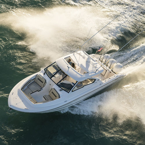 舷外快艇 - DC 365 - Pursuit Boats - 三引擎 / 硬顶 / 双控制台