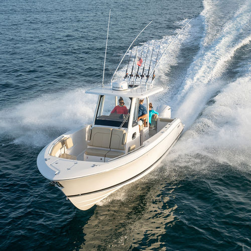 舷外敞开艇 - S 288  - Pursuit Boats - 双引擎 / 中央控制台 / 运动