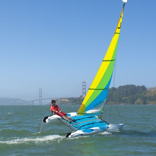 休闲运动双体船 - WAVE - Hobie Cat USA - 单人 / 聚乙烯 / 独桅艇