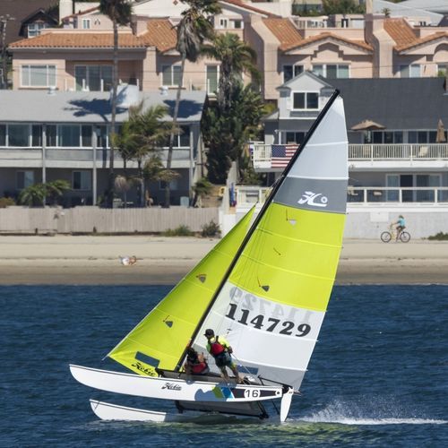 运动双体赛艇 - Hobie Cat USA - 单人 / 单吊架 / 聚酯