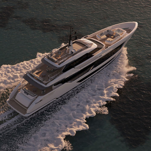 巡游超级游艇 - 125' - Custom Line Yacht - 舵手室 / 轴驱动 / 5舱