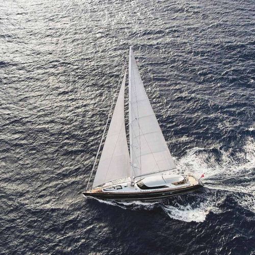 巡游超级帆船游艇 - STATE OF GRACE - Perini Navi - 传统型 / 4舱 / 甲板会客区
