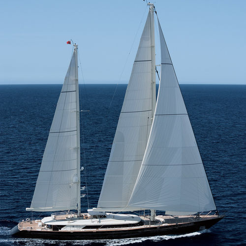 巡游超级帆船游艇 - ASAHI  - Perini Navi - 5舱 / 甲板会客区 / 铝制