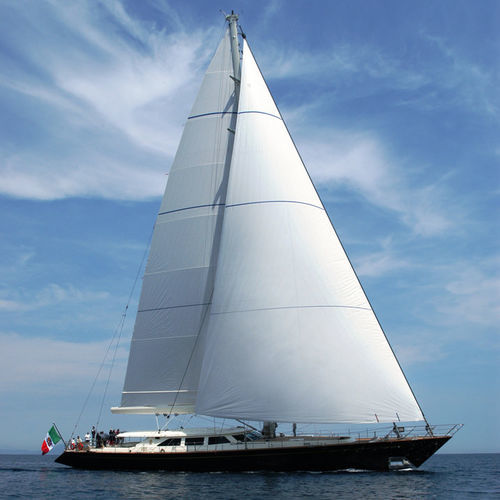 巡游超级帆船游艇 - HERITAGE OF LONDON - Perini Navi - 尾部开放式 / 钢 / 单桅纵帆