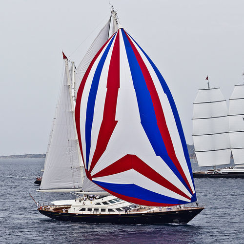 巡游超级帆船游艇 - PRINCIPESSA VAIVIA - Perini Navi - 舵手室 / 铝制 / 双桅纵帆
